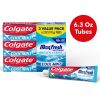 Colgate Max Fresh with Whitening Toothpaste with Mini Breath Strips;  6.3 oz Tube;  3 Pack