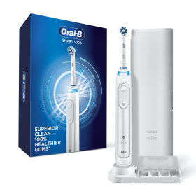 Oral-B 5000 ($25 Mail-In Rebate Available) SmartSeries Electric Toothbrush, White, Powered by Braun