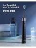 Fairywill P80 Sonic Electric Toothbrush 5 Modes with 8 Brush Heads & Travel Case, Black