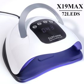 SUN X19 MAX UV LED Nail Drying Lamp Professional UV Nail Dryer Light for Gel Nails 72 Beads Fast Curing Gel Polish Lamp