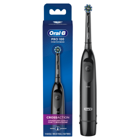 Oral-B Pro-Health Clinical Battery Electric Toothbrush, Black, Compact Head, Adults & Children 3+