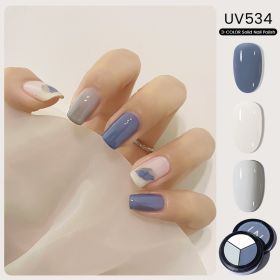 MAYCHAO Solid Color Nail Gel Polish Full Coverage Paint Gel DIY Nail Art Designs Soak Off UV LED Manicure Varnish Solid UV Gel (Color: UV534)