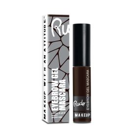 Rude Eyebrow Gel Mascara - Long-lasting Waterproof Brow Enhancer with Natural Looking Finish (Color: Choco Brown)